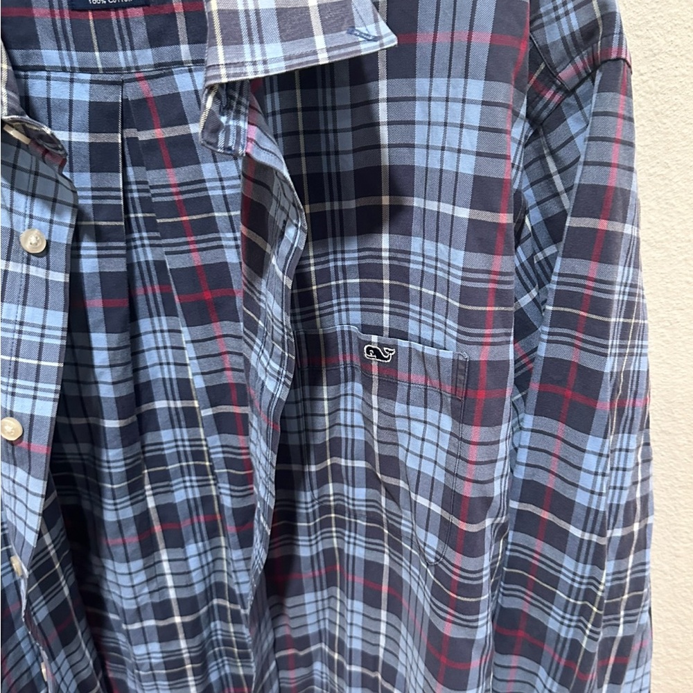 Vineyard Vines Men's Multicolor Plaid Shirt size Large - Picture 2 of 4